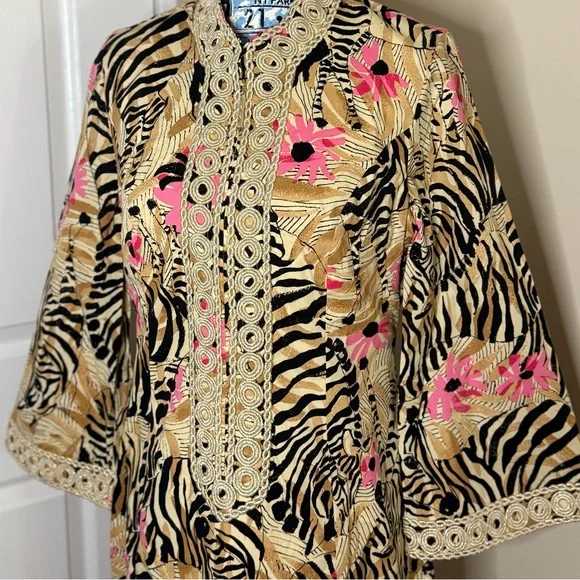 NWT Lilly Pulitzer Shealyn stretch maxi caftan Rutabaga El Morocco - Picture 5 of 7